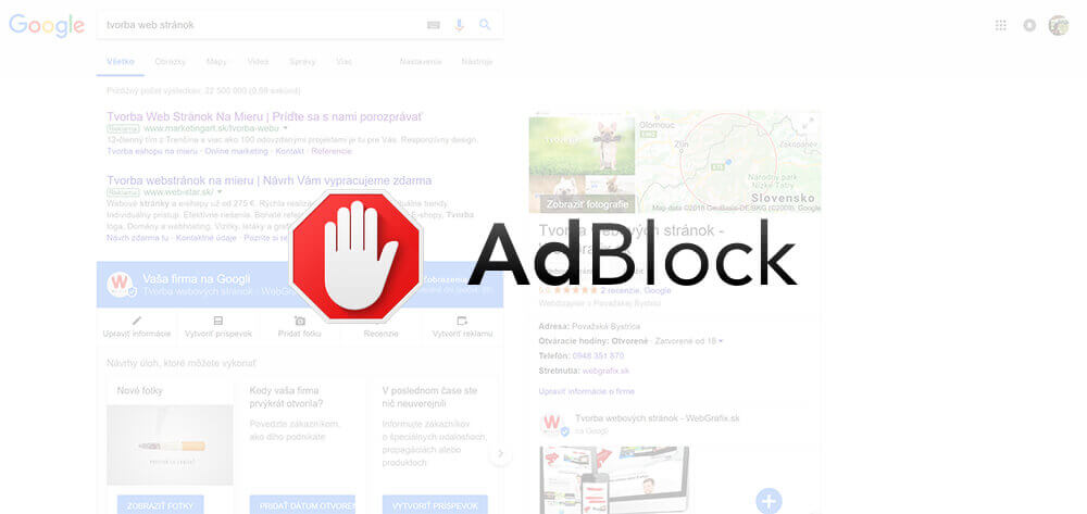 Reklamy a Adblock